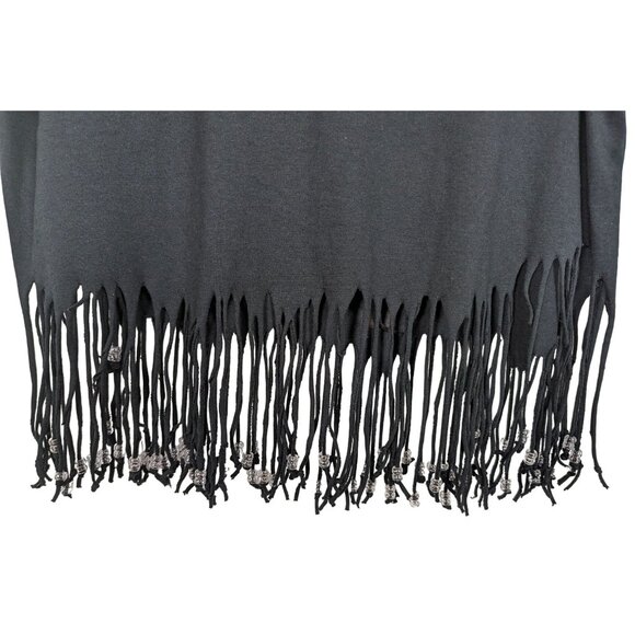 Fruit of the Loom BEST‎ Vintage Eqypt black T Shirt with Fringe and Beads - Picture 6 of 12